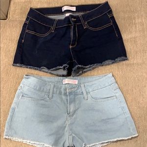 No boundaries Jean stretch shorts